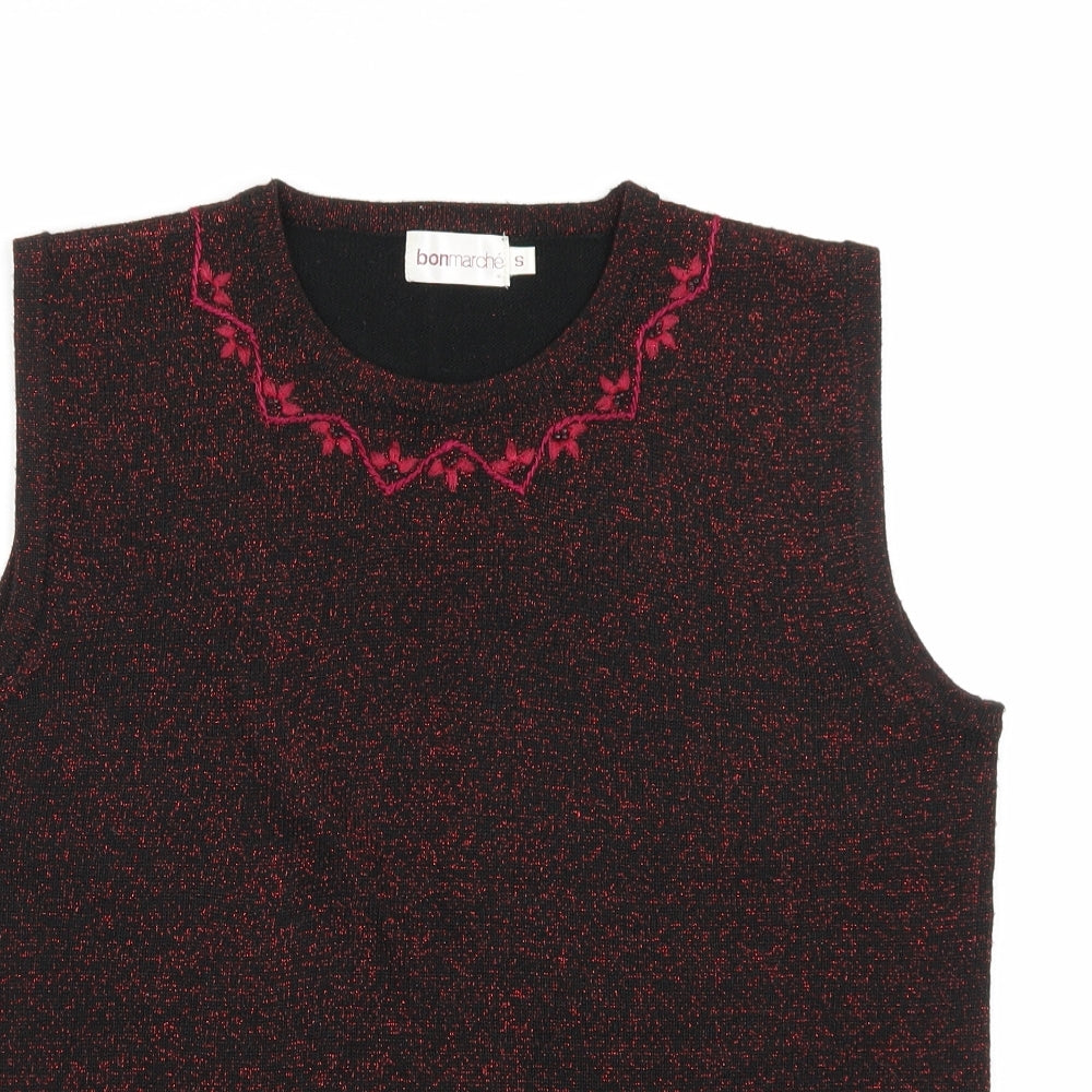 Bonmarché Womens Black   Henley Jumper Size S