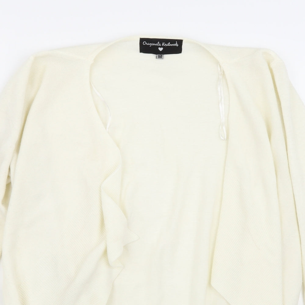 Originals  Womens White   Cardigan Jumper Size M