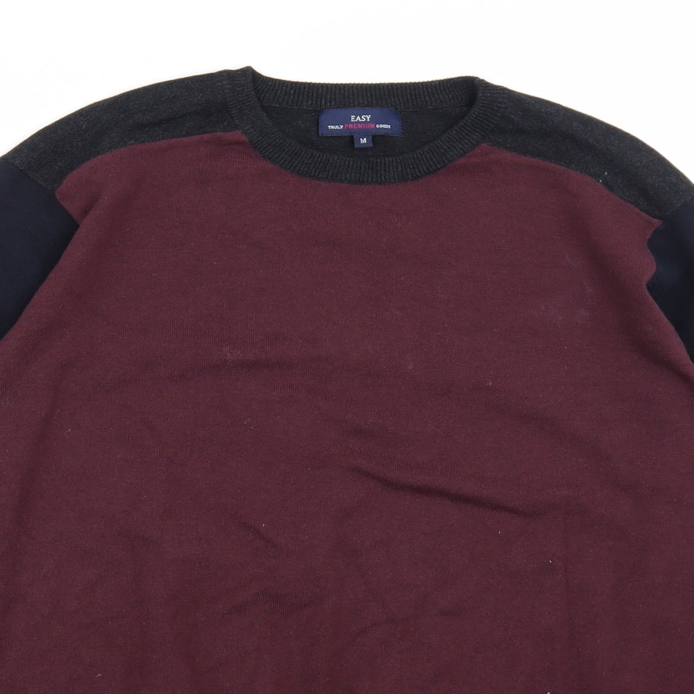 Easy Mens Black   Pullover Jumper Size M