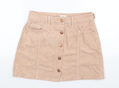 Womens UK Size 8 River Island A-Line Corduroy Skirt