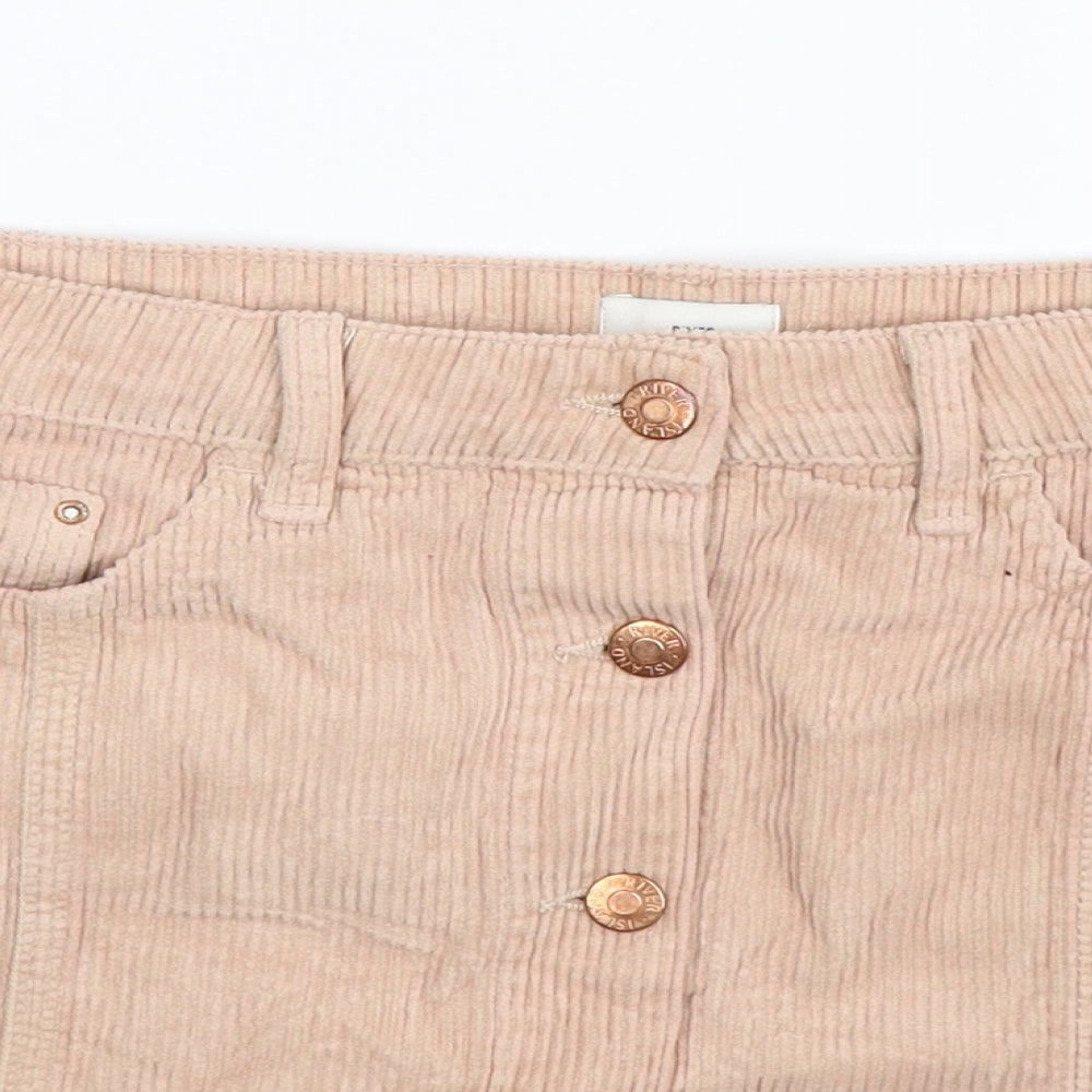 Womens UK Size 8 River Island A-Line Corduroy Skirt