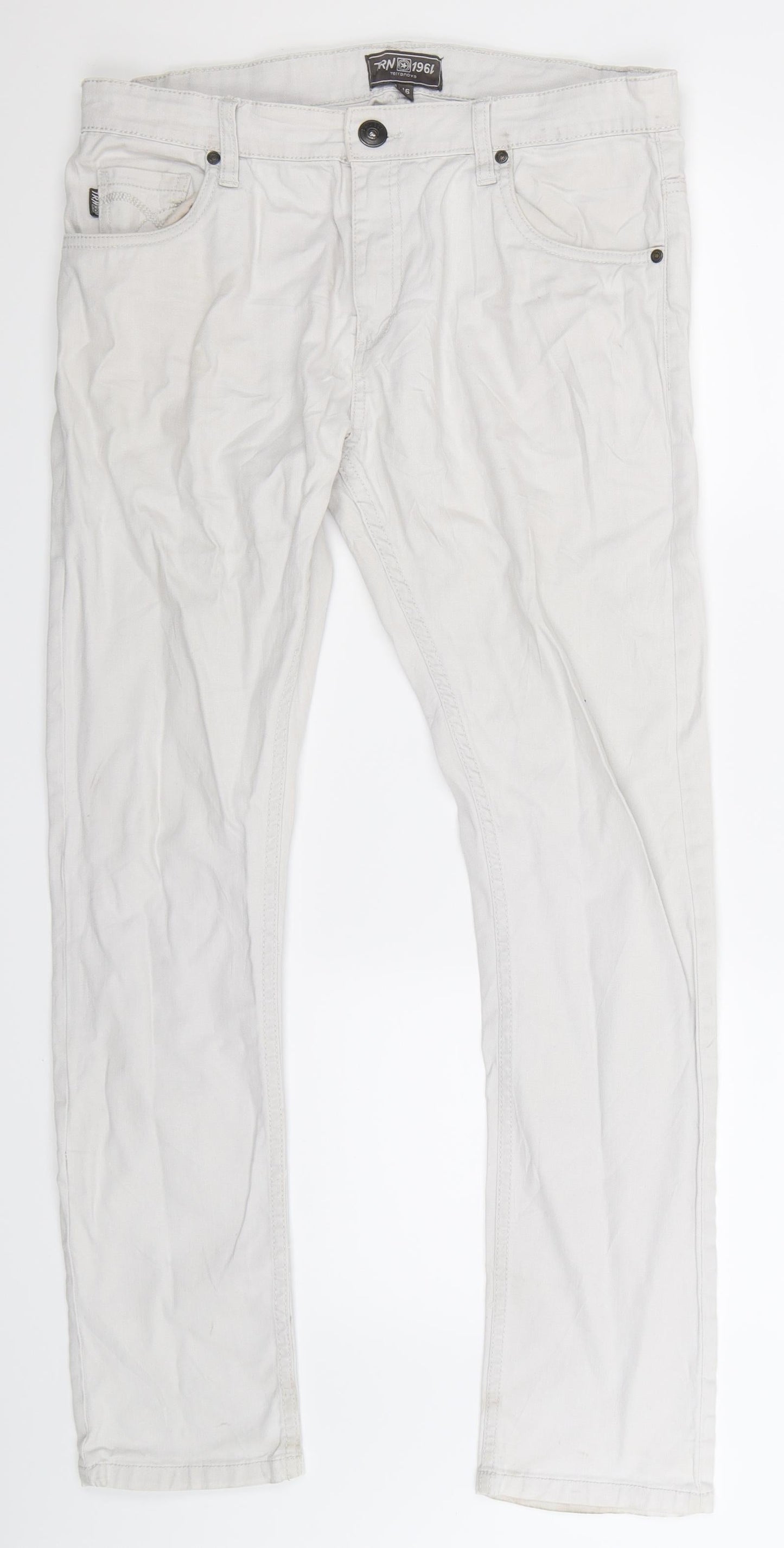 Womens UK Size 14 Terranova Regular Fit Skinny Grey Jeans