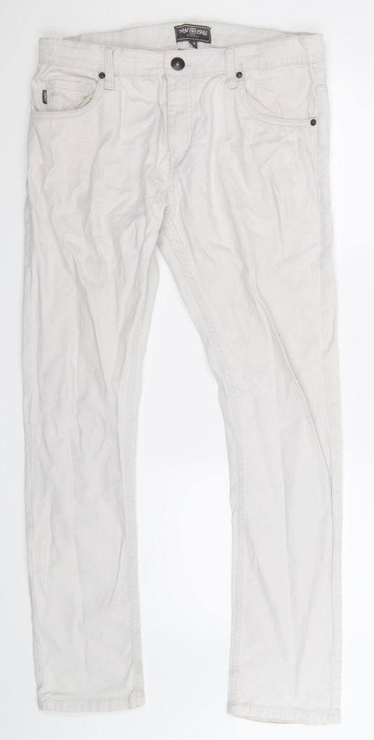 Womens UK Size 14 Terranova Regular Fit Skinny Grey Jeans