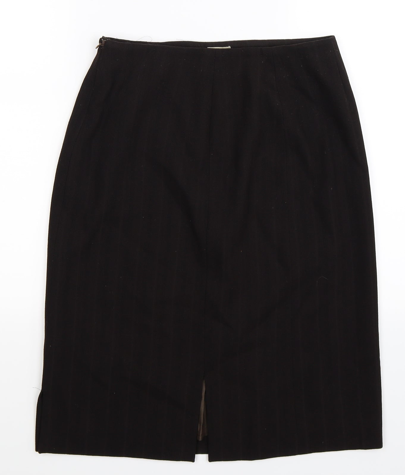 Joan Stephen Womens Black Striped Knit Straight & Pencil Skirt Size 6