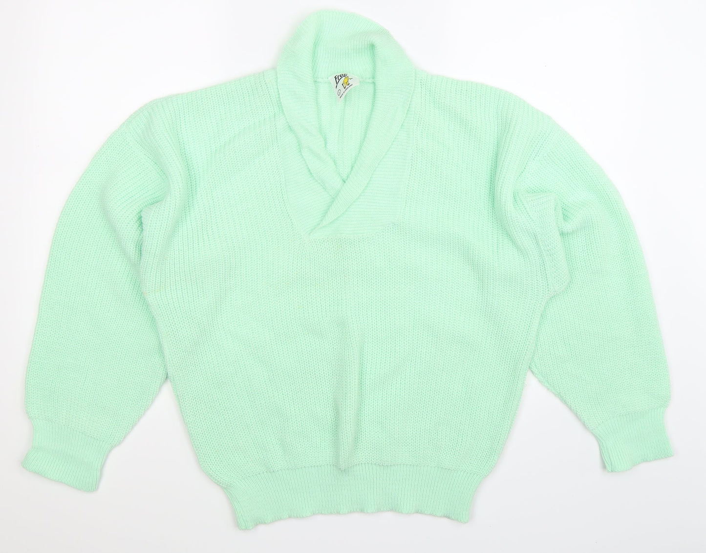 FROG Womens Green  Knit Pullover Jumper Size L