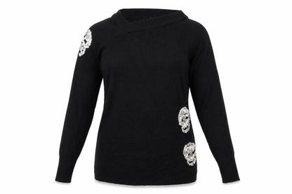 Cubus Womens Black  Knit Pullover Jumper Size M