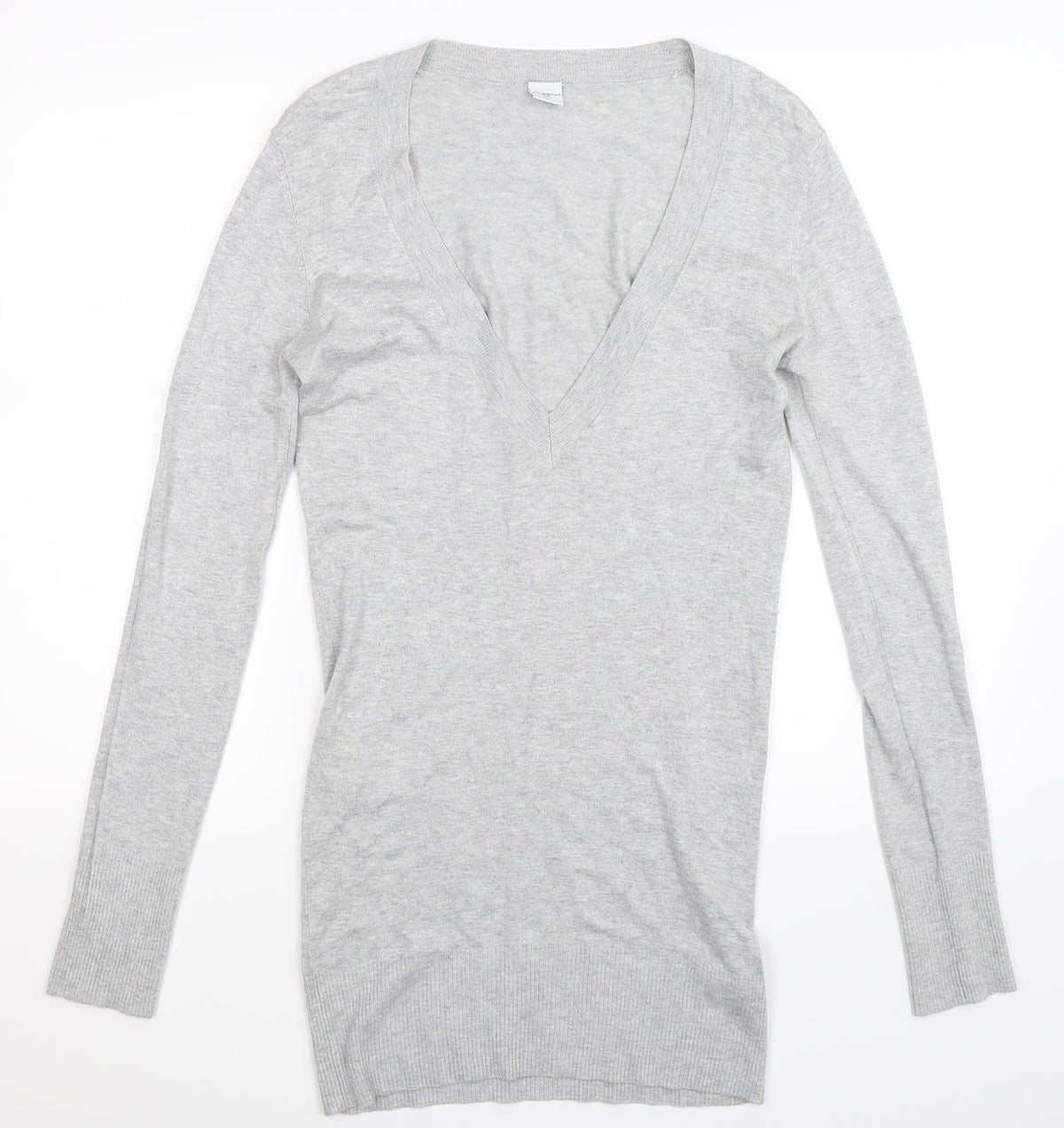 New Look Womens Grey  Knit Pullover Jumper Size 12