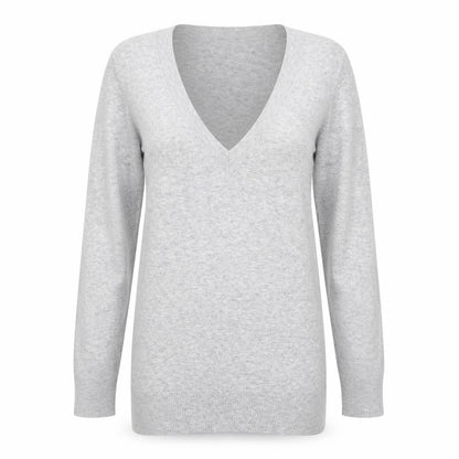 New Look Womens Grey  Knit Pullover Jumper Size 12