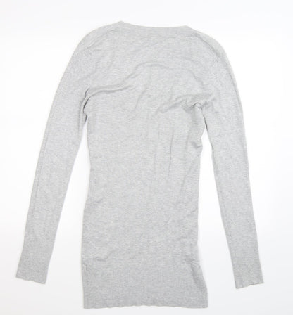 New Look Womens Grey  Knit Pullover Jumper Size 12