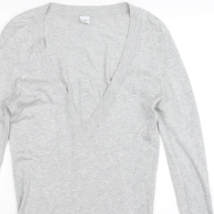New Look Womens Grey  Knit Pullover Jumper Size 12