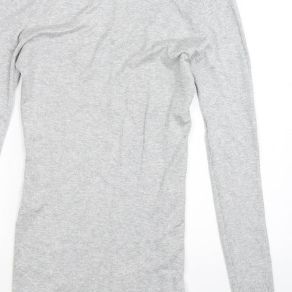 New Look Womens Grey  Knit Pullover Jumper Size 12