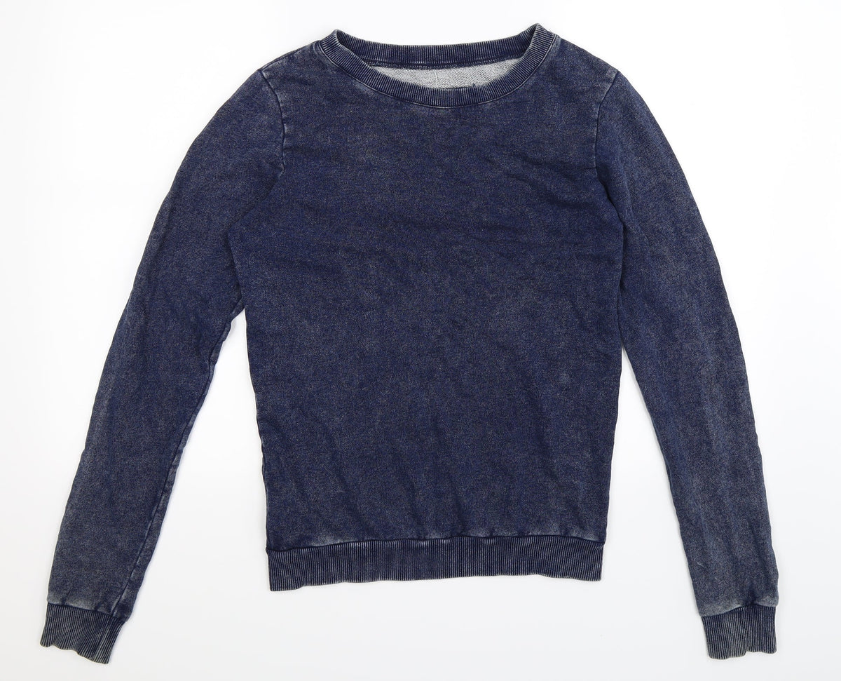 Womens Blue   Pullover Sweatshirt Size 12