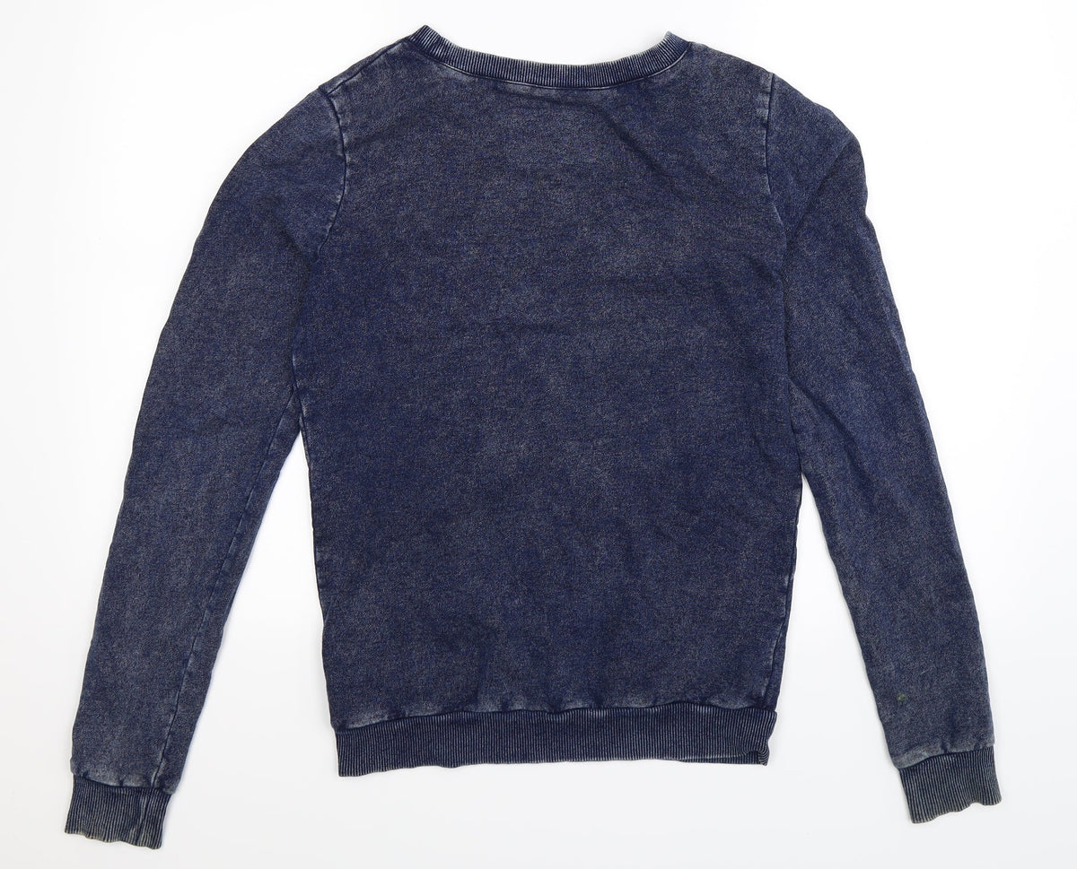 Womens Blue   Pullover Sweatshirt Size 12