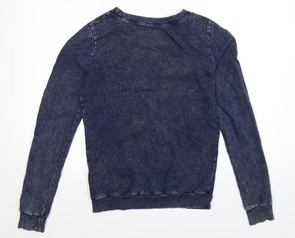 Womens Blue   Pullover Sweatshirt Size 12