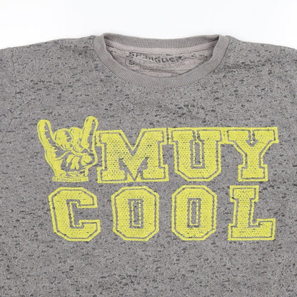 Spanglish Mens Grey   Pullover Sweatshirt Size S