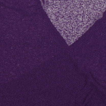 BM Womens Purple  Knit Cardigan Jumper Size XL