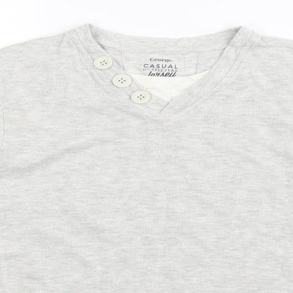 George Mens Grey  Knit Pullover Jumper Size S