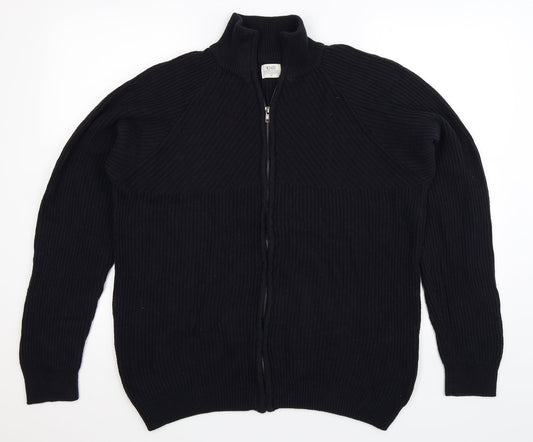 ACW85 Mens Blue  Knit Cardigan Jumper Size M