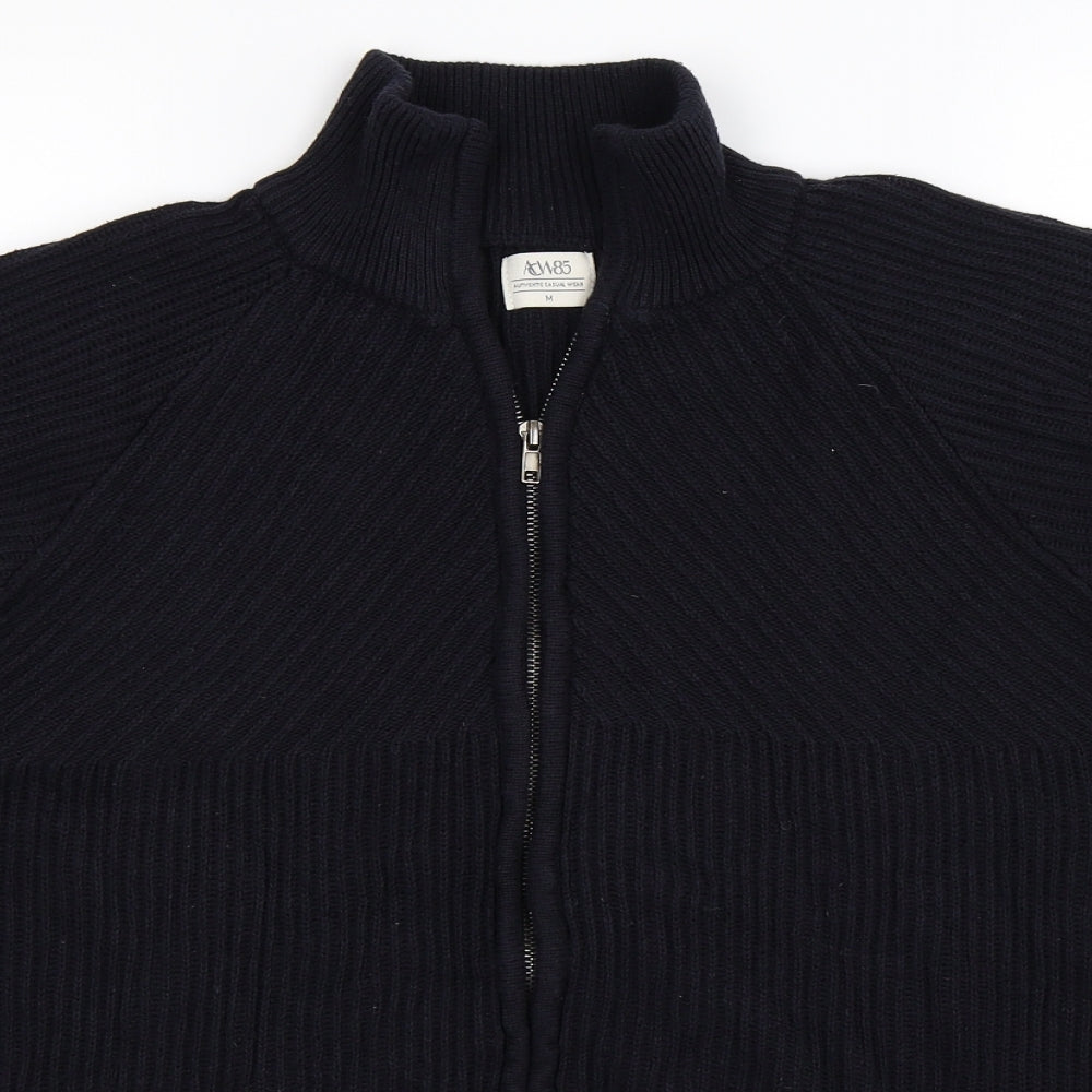 ACW85 Mens Blue  Knit Cardigan Jumper Size M