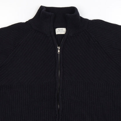 ACW85 Mens Blue  Knit Cardigan Jumper Size M