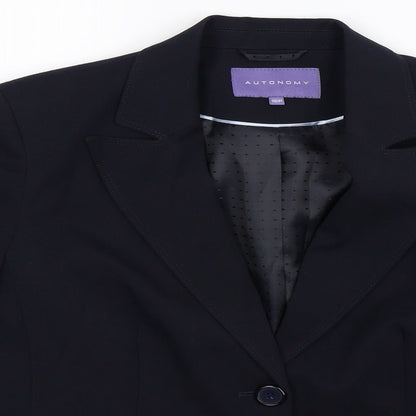 Autonomy Womens Blue   Jacket Suit Jacket Size 16