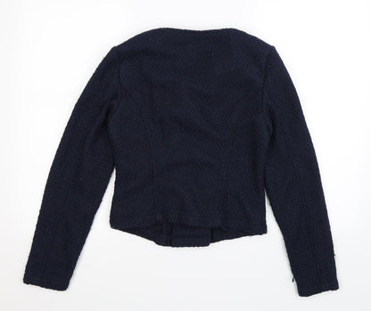 New Look Womens Blue  Knit Jacket Coatigan Size 8