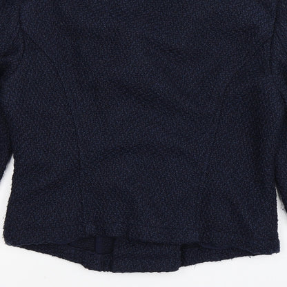 New Look Womens Blue  Knit Jacket Coatigan Size 8