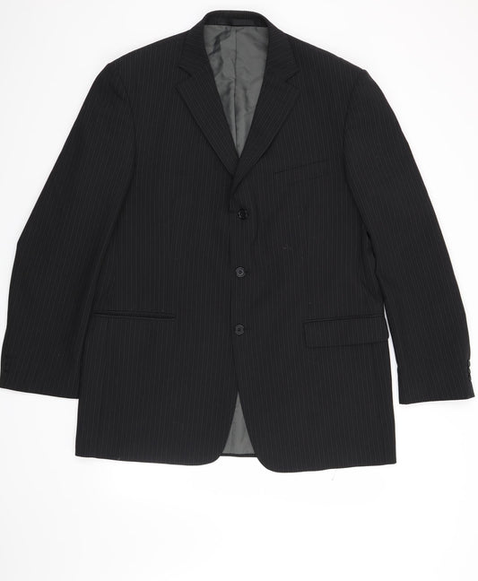 Mens UK Size 44 Marks and Spencer Regular Black Suit Jacket