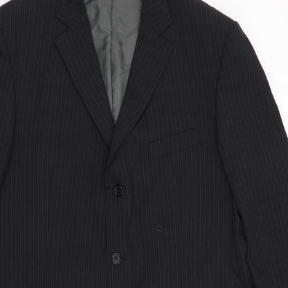 Mens UK Size 44 Marks and Spencer Regular Black Suit Jacket