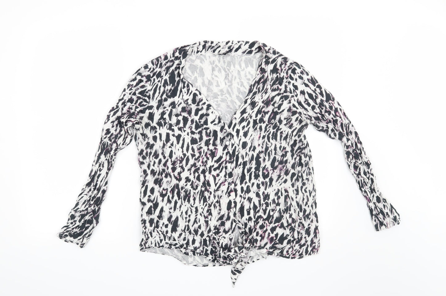 Womens UK Size 14 Preworn White Basic Blouse