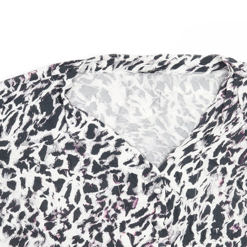 Womens UK Size 14 Preworn White Basic Blouse