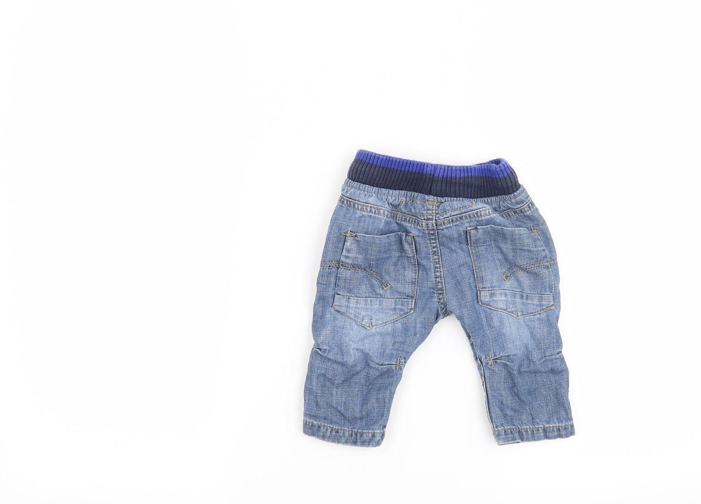 NEXT Boys Blue   Cargo Jeans Size 3-6 Months