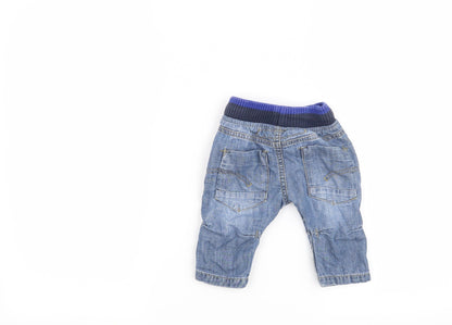 NEXT Boys Blue   Cargo Jeans Size 3-6 Months