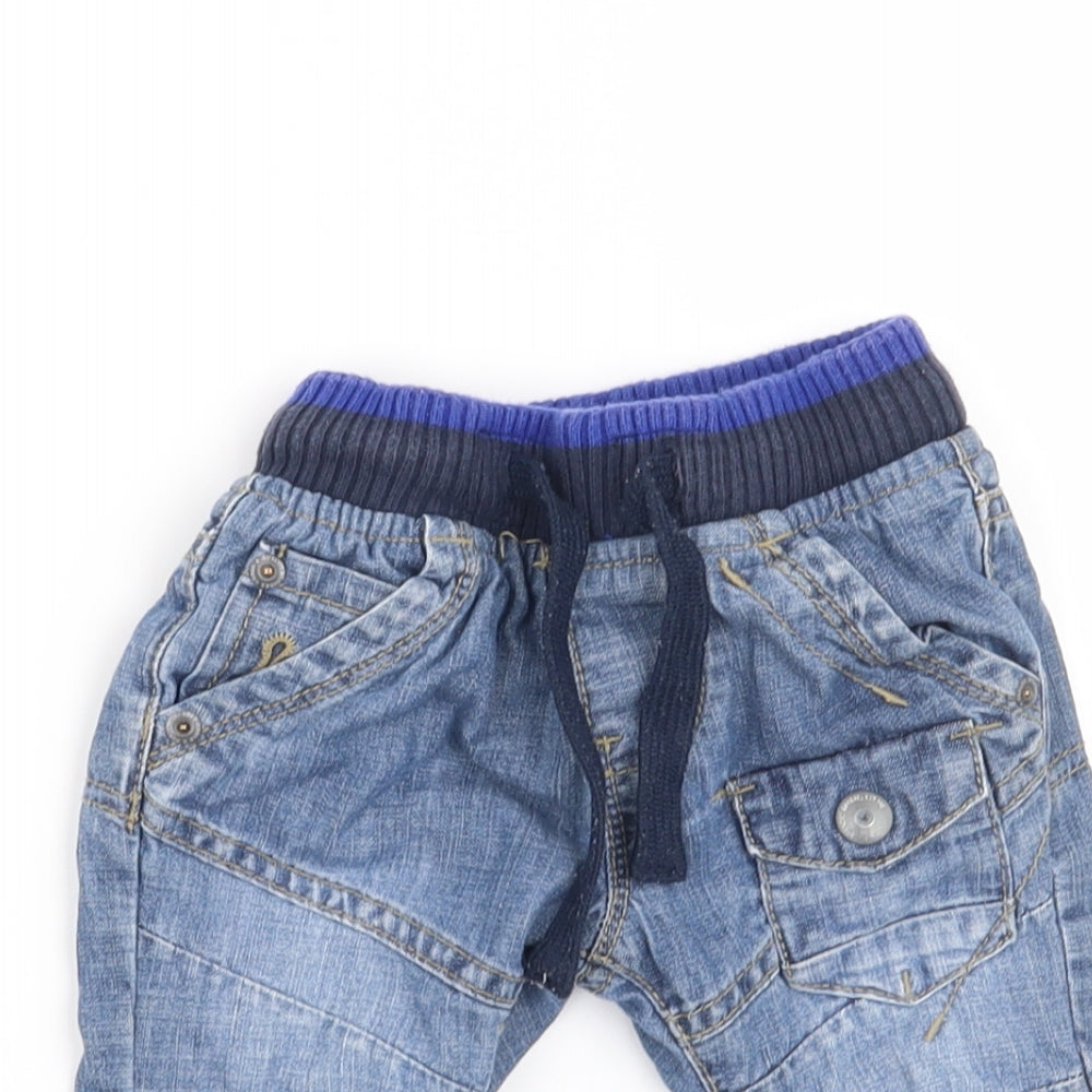 NEXT Boys Blue   Cargo Jeans Size 3-6 Months