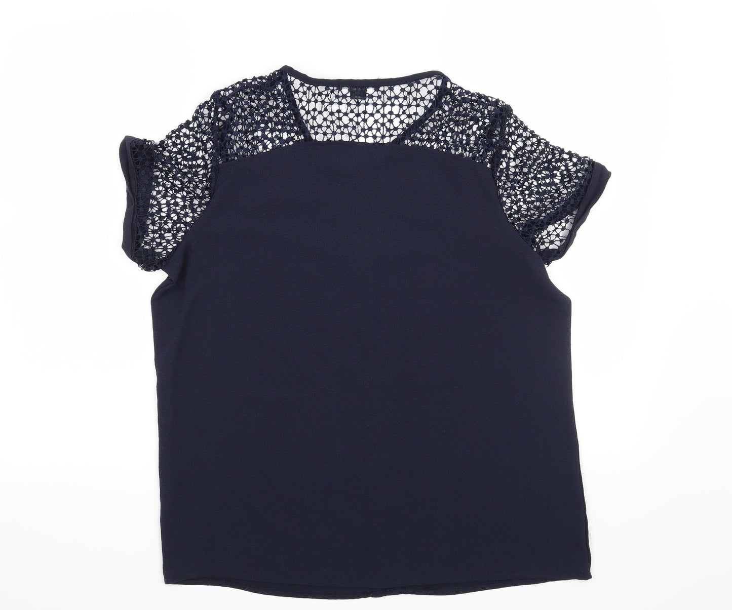 ESMARA Womens Blue   Basic Blouse Size 14