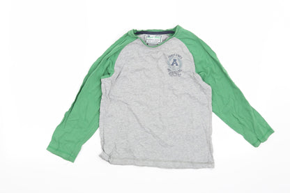 Next Boys Grey   Basic T-Shirt Size 6 Years  - Super State