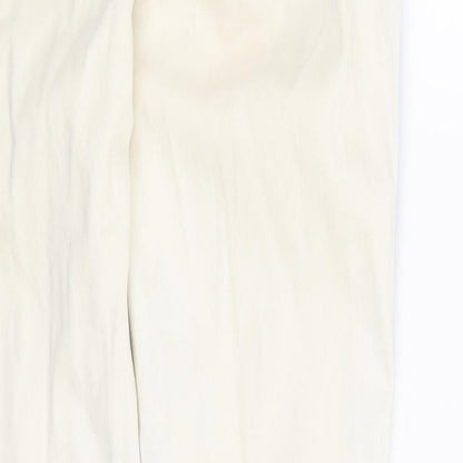 Womens UK Size 6 Preworn Regular Fit Skinny Beige Jeans