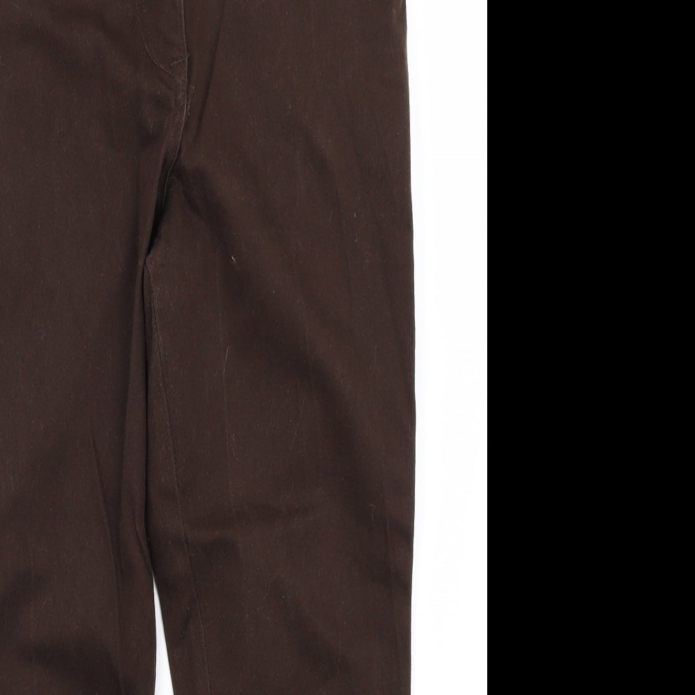 M&Co Womens Brown   Straight Jeans Size 8 L22 in
