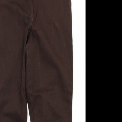 M&Co Womens Brown   Straight Jeans Size 8 L22 in