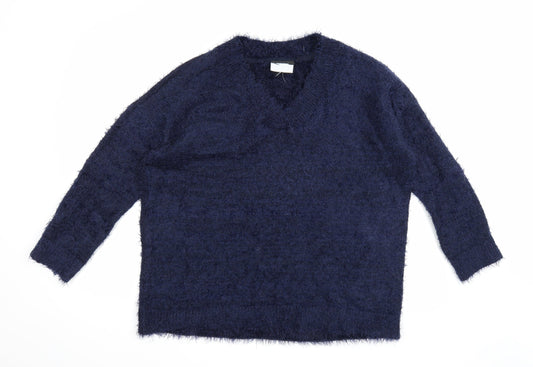 Preworn Womens Blue  Knit Pullover Jumper Size M