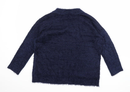 Preworn Womens Blue  Knit Pullover Jumper Size M