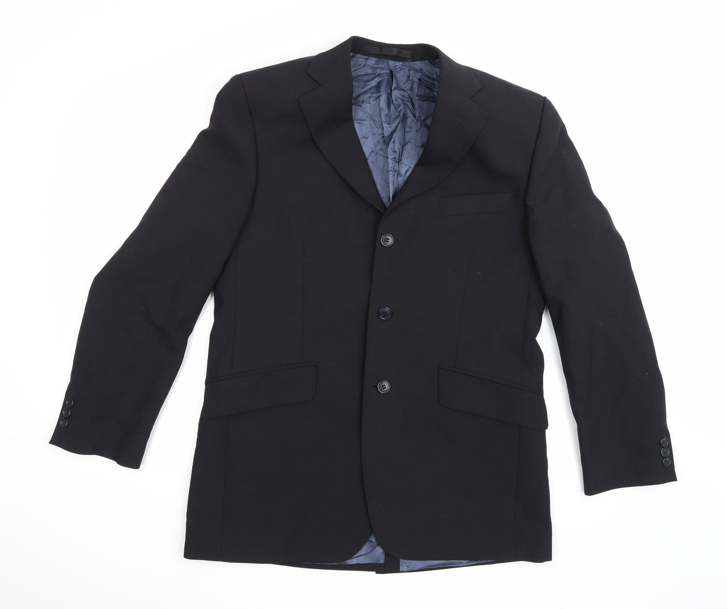 Mens UK Size 40 Preworn Regular Black Suit Jacket