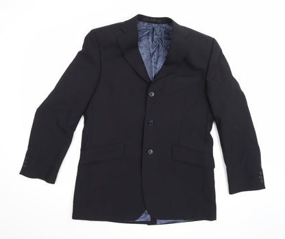 Mens UK Size 40 Preworn Regular Black Suit Jacket