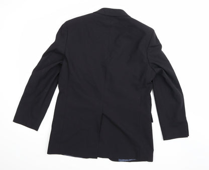 Mens UK Size 40 Preworn Regular Black Suit Jacket