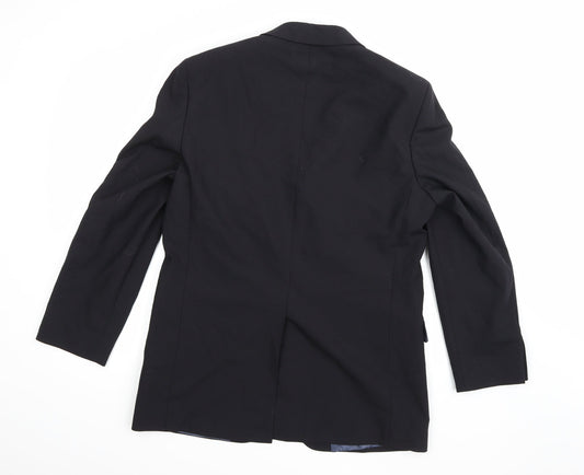 Mens UK Size 40 Preworn Regular Black Suit Jacket