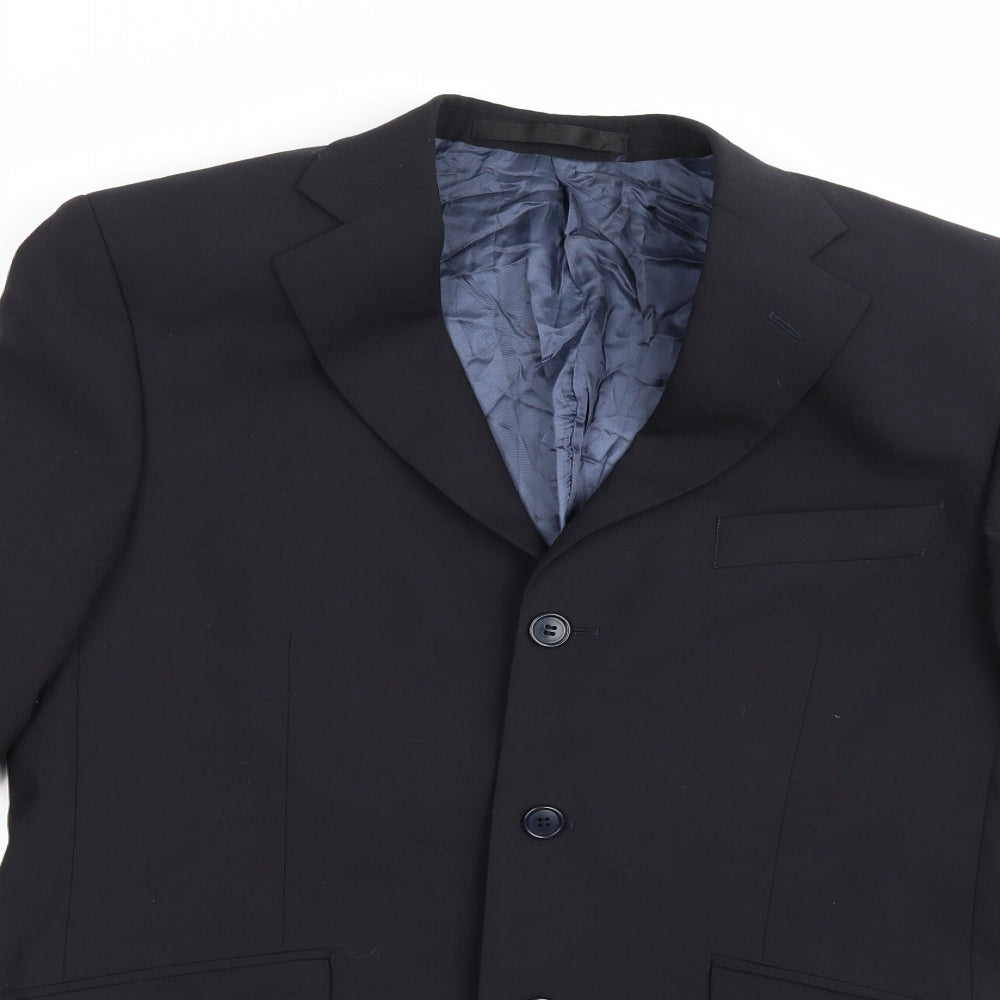 Mens UK Size 40 Preworn Regular Black Suit Jacket