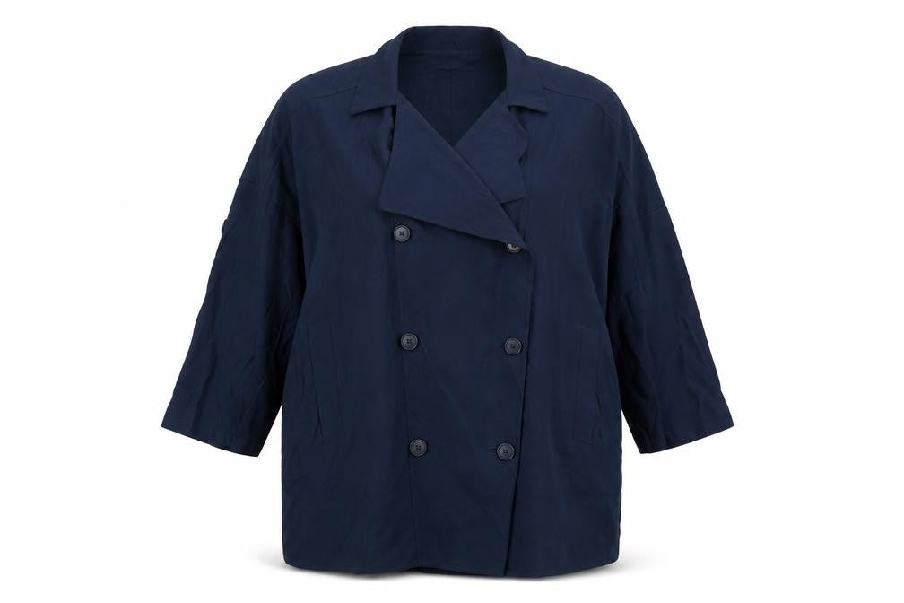 Womens UK Size 14 Marks and Spencer Blue Pea Coat