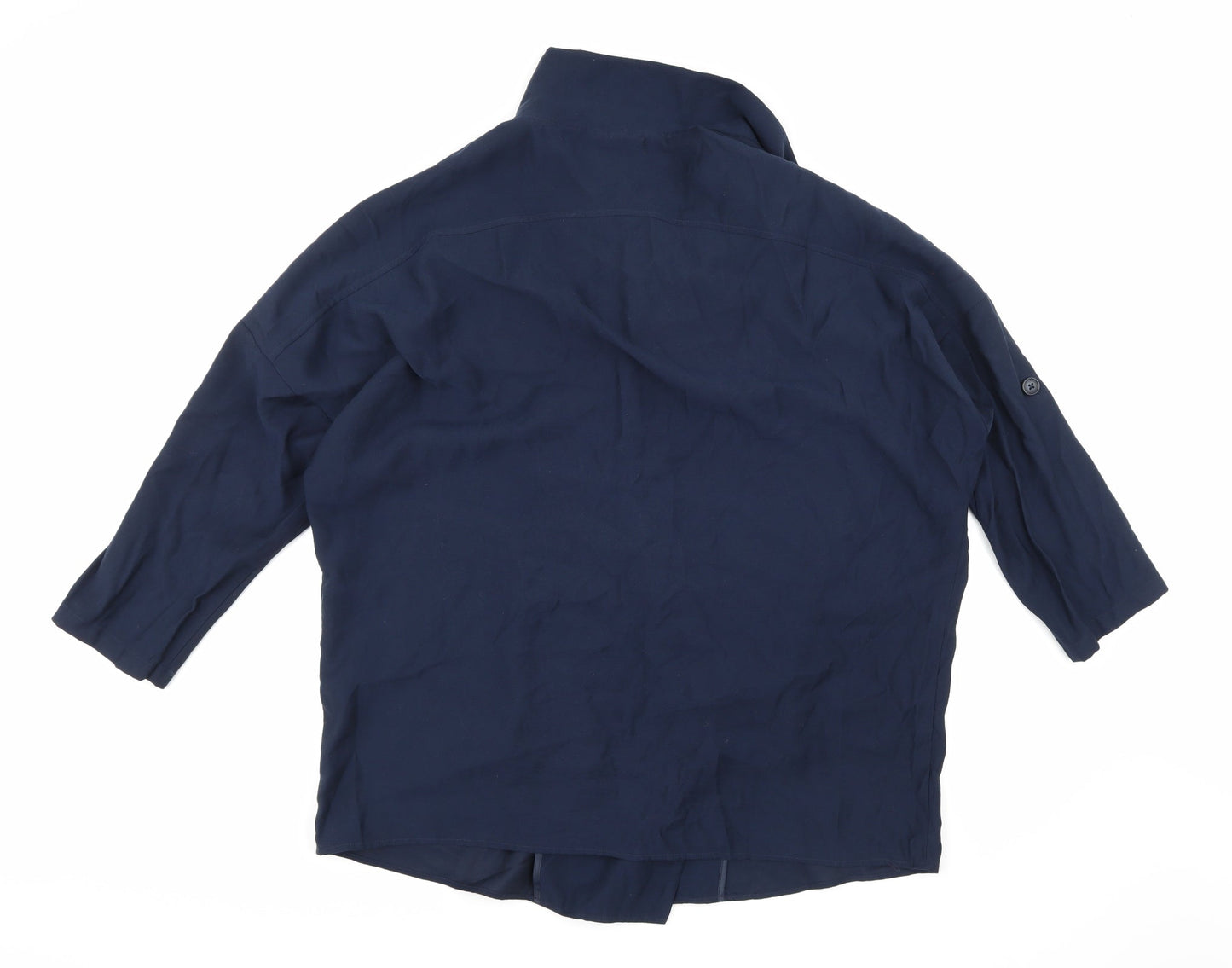 Womens UK Size 14 Marks and Spencer Blue Pea Coat