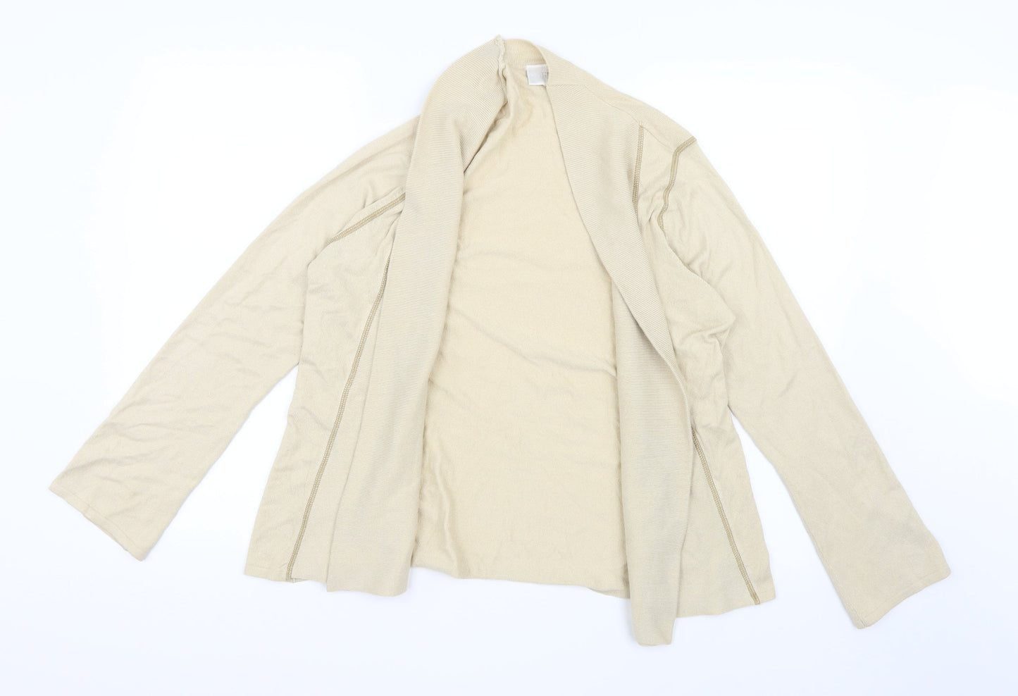 Offshoot Womens Beige  Knit Cardigan Jumper Size M