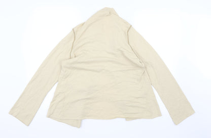 Offshoot Womens Beige  Knit Cardigan Jumper Size M